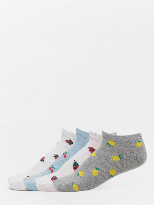 Urban Classics Chaussettes Recycled Yarn Fruit Invisible 4-Pack gris