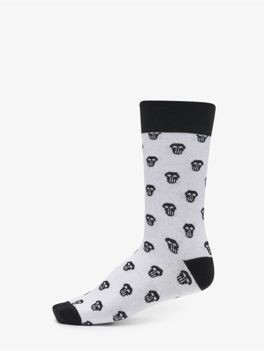 Urban Classics Chaussettes Skull Allover 2-Pack rouge