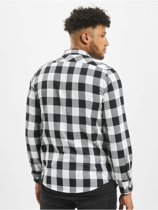 Urban Classics Chemise Checked Flanell blanc