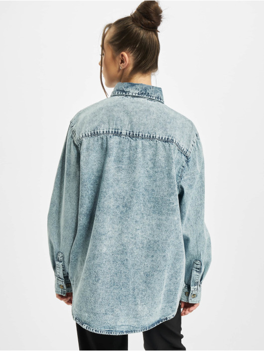 Urban Classics Chemise Oversized bleu