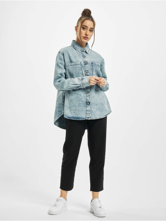 Urban Classics Chemise Oversized bleu
