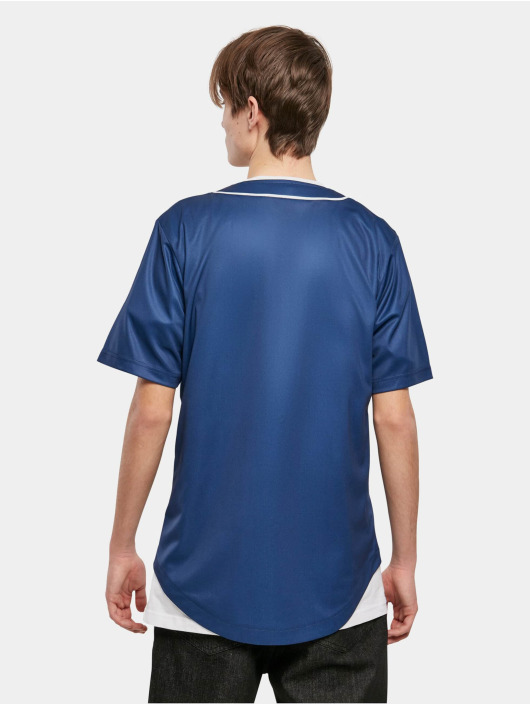 Urban Classics Chemise Baseball Mesh Jersey bleu