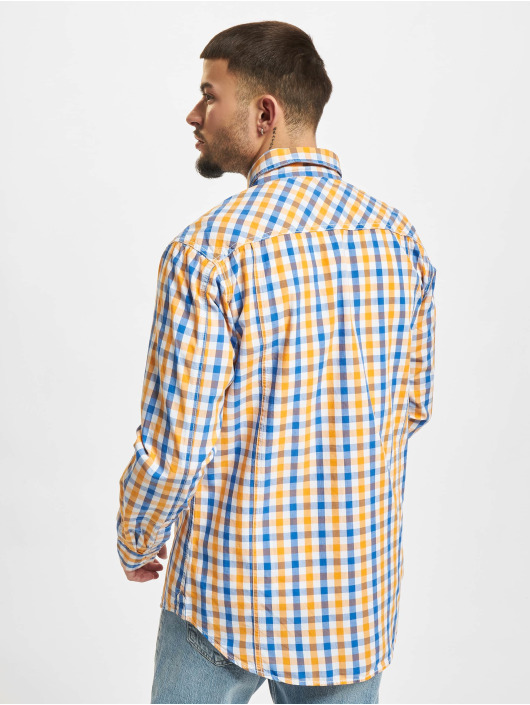 Urban Classics Chemise Tricolor Big Checked bleu