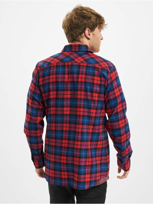 Urban Classics Chemise Checked Flanell rouge