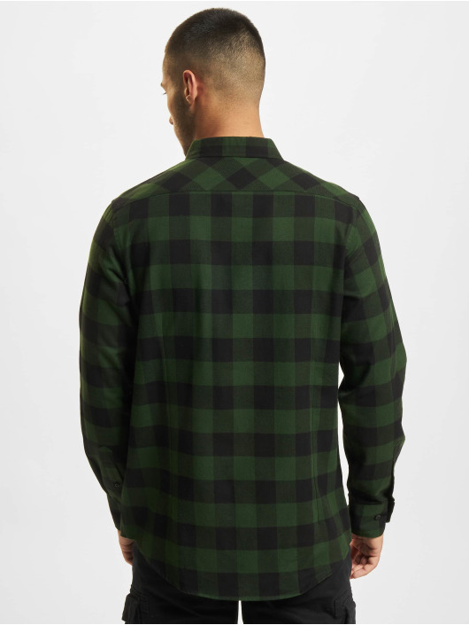 Urban Classics Chemise Checked Flanell vert