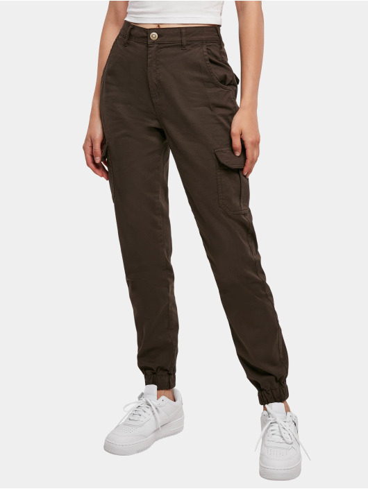 Urban Classics Chino bukser Ladies High Waist brun