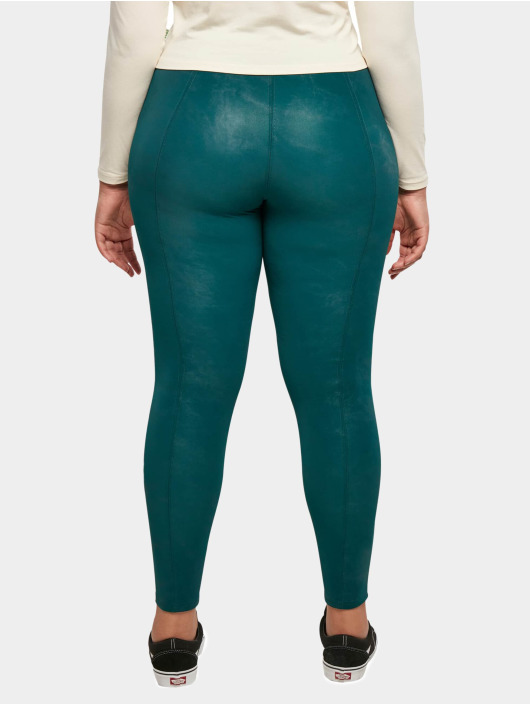 Urban Classics Chino Ladies Washed Faux Leather groen