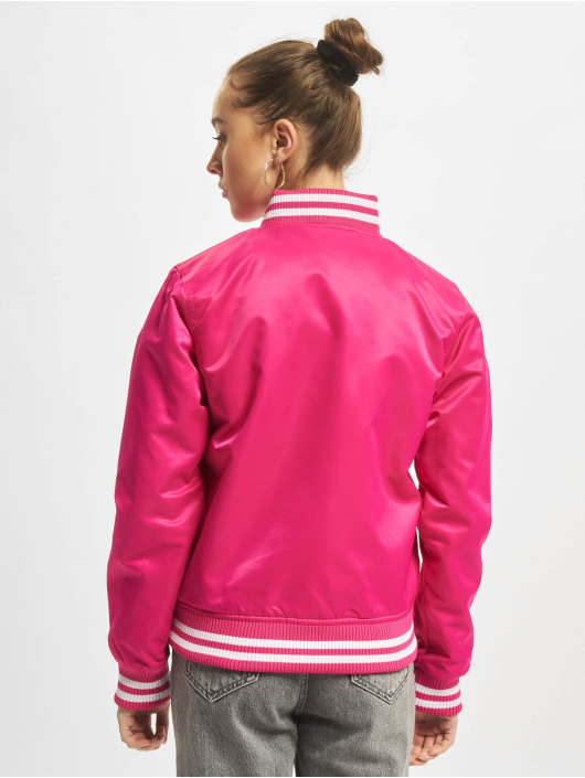 Urban Classics College Jacket Ladies Shiny pink