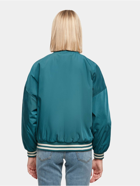 Urban Classics College Jackets Ladies Oversized Recycled niebieski