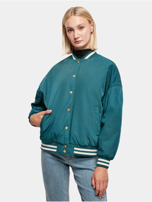 Urban Classics Collegetakit Ladies Oversized Recycled vihreä