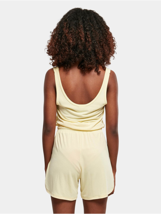Urban Classics Combinaison & Combishort Ladies Short Sleeveless Modal jaune