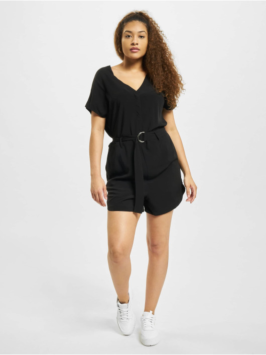 Urban Classics Combinaison & Combishort Ladies Short Viscose Belt noir