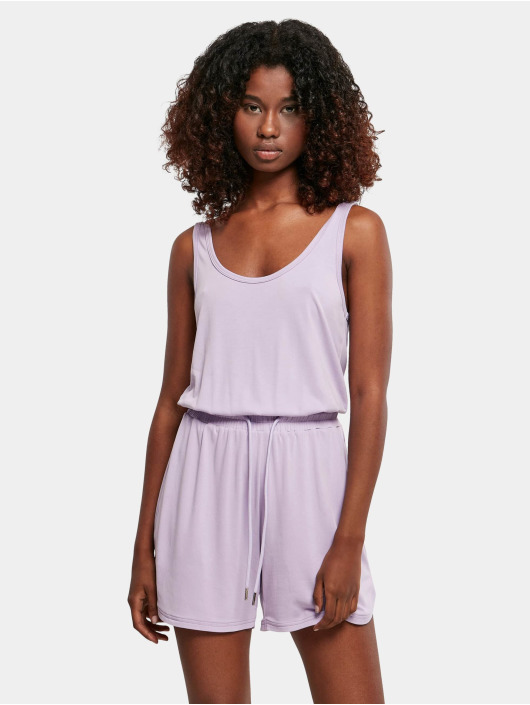 Urban Classics Combinaison & Combishort Ladies Short Sleeveless Modal pourpre