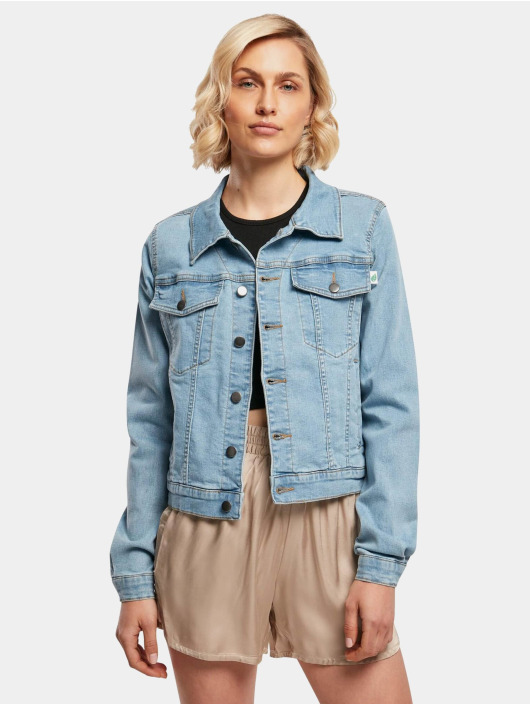 Urban Classics Denim Jacket Ladies Organic Denim blue