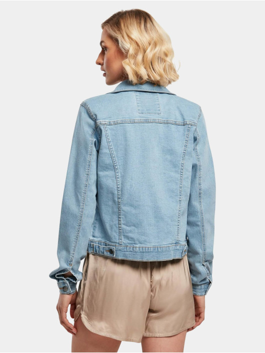 Urban Classics Denim Jacket Ladies Organic Denim blue