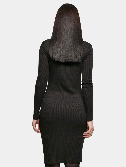 Urban Classics Dress Ladies Rib Squared Neckline black