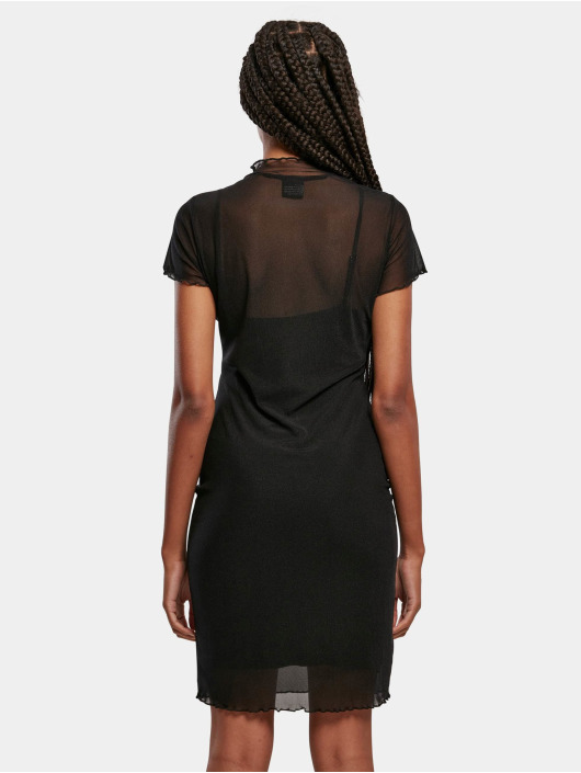 Urban Classics Dress Ladies Mesh Double Layer black