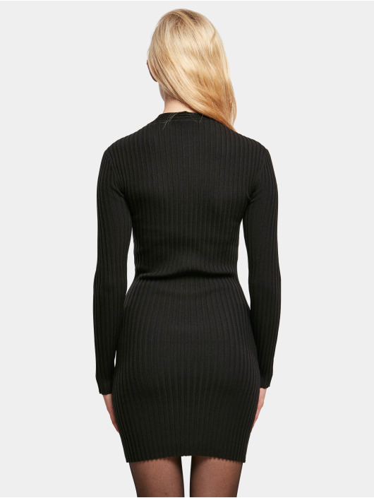 Urban Classics Dress Ladies Crossed Rib Knit black