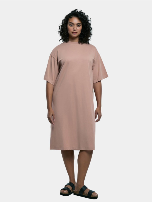 Urban Classics Dress Ladies Organic Long Oversized Tee brown
