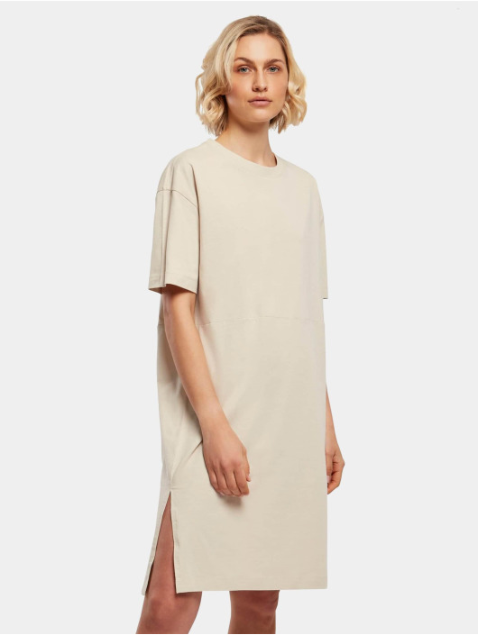 Urban Classics Dress Ladies Organic Oversized Slit Tee khaki