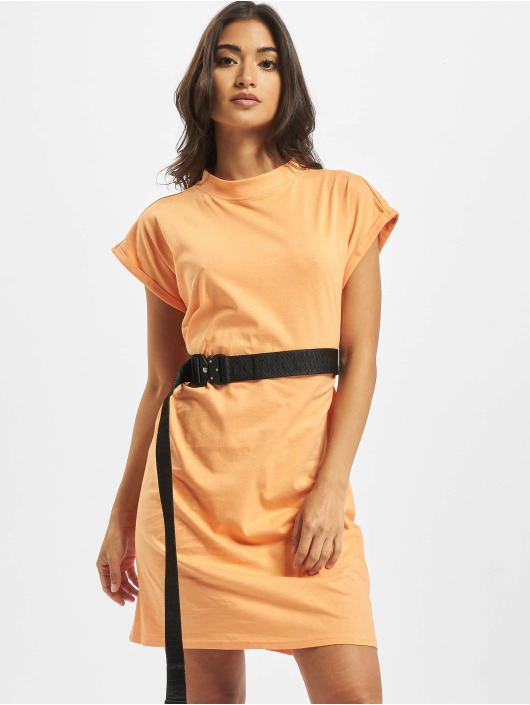 Urban Classics Dress Turtle Extended Shoulder orange