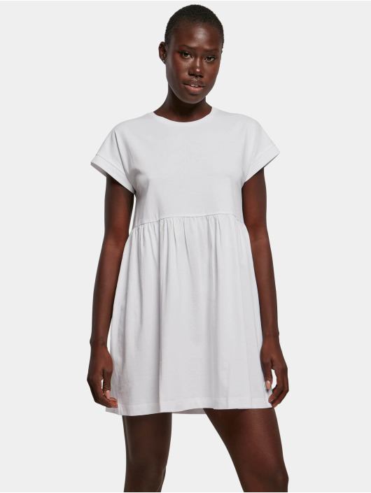 Urban Classics Dress Ladies Organic Empire Valance white