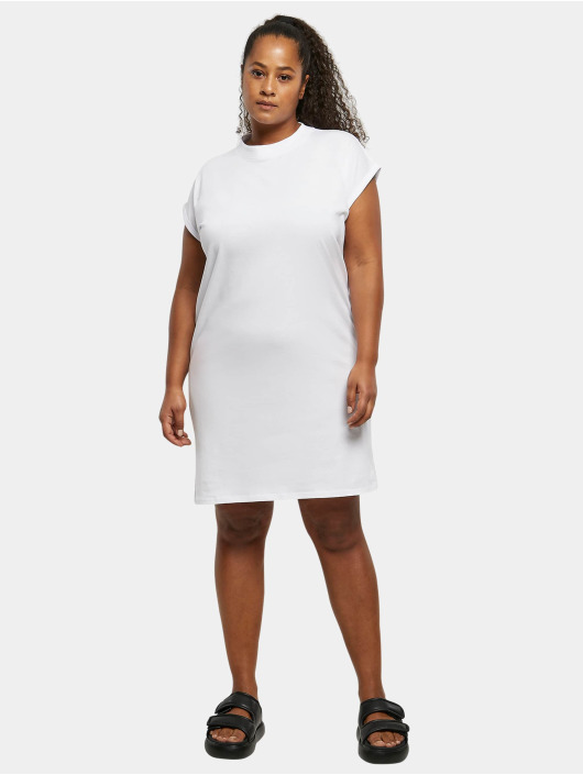 Urban Classics Dress Ladies Turtle Extended Shoulder white