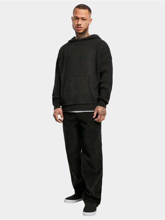 Urban Classics Felpa con cappuccio Knitted nero