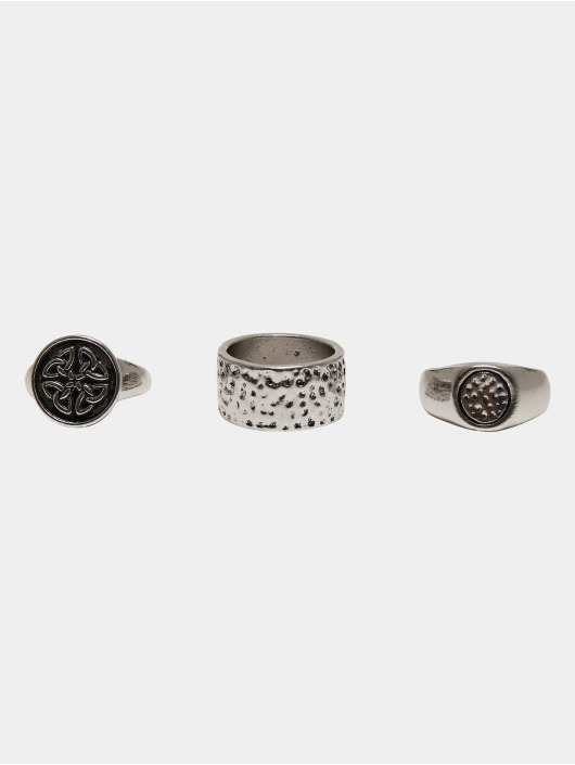 Urban Classics Gadget Skull Ring argento
