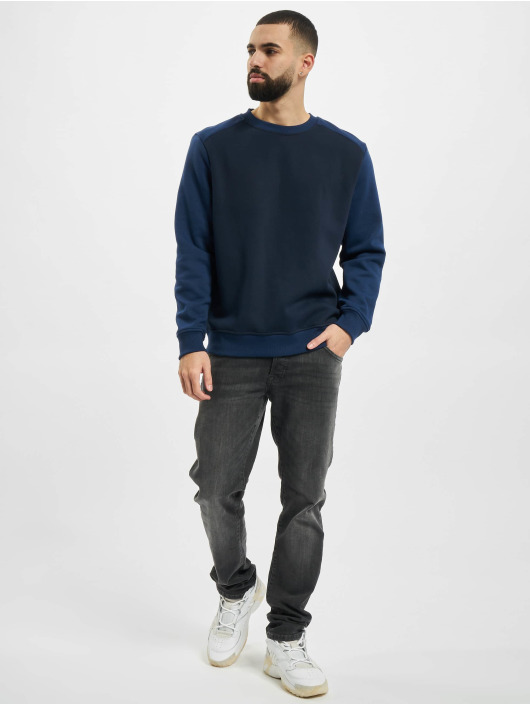 Urban Classics Gensre 2-Tone Fake Raglan blå