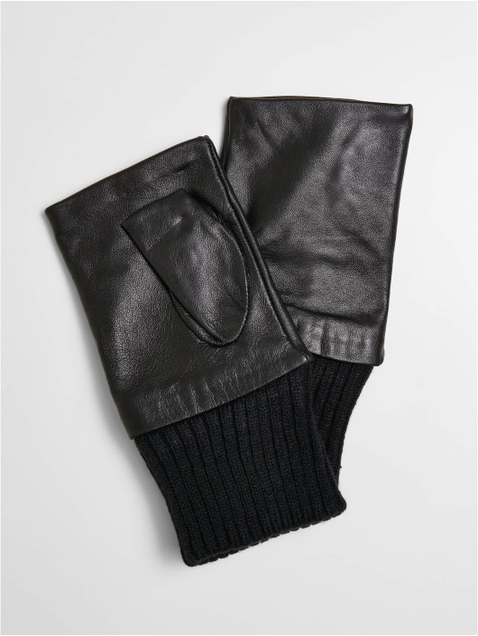 Urban Classics handschoenen Half Finger Synthetic zwart