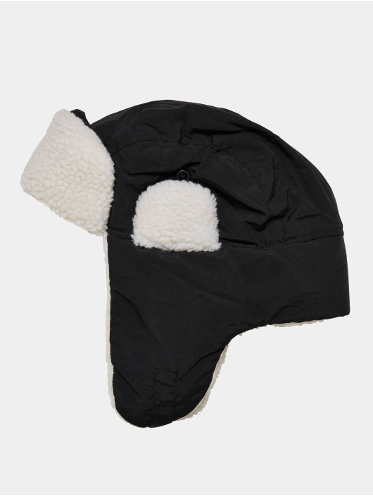 Urban Classics Hatter Nylon Sherpa Trapper svart