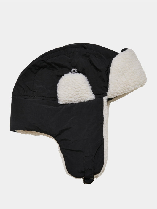 Urban Classics Hatter Nylon Sherpa Trapper svart