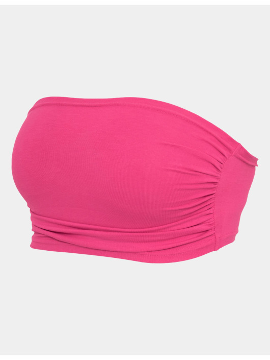 Urban Classics Hihattomat paidat Ladies Bandeau 3-Pack vaaleanpunainen