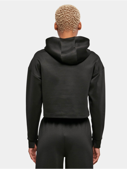 Urban Classics Hoodie Ladies Short Scuba black
