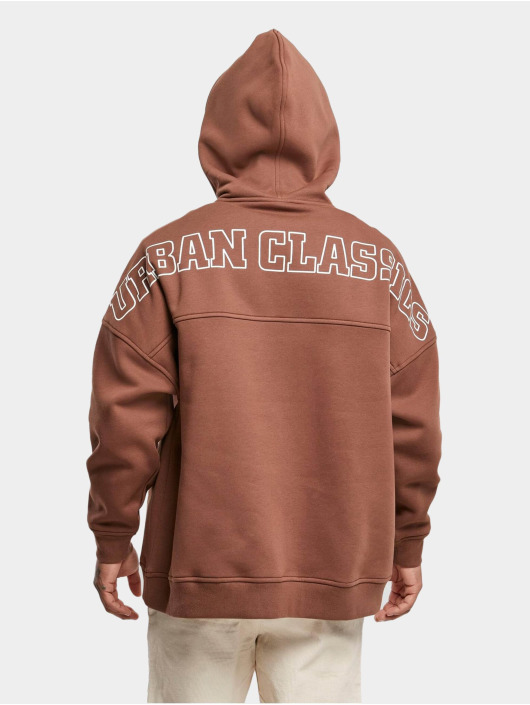 Urban Classics Hoodie Oversized Logo brown