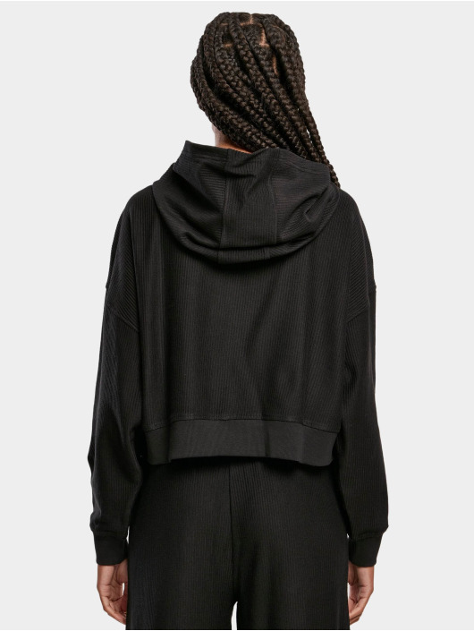 Urban Classics Hoodies Ladies Oversized čern