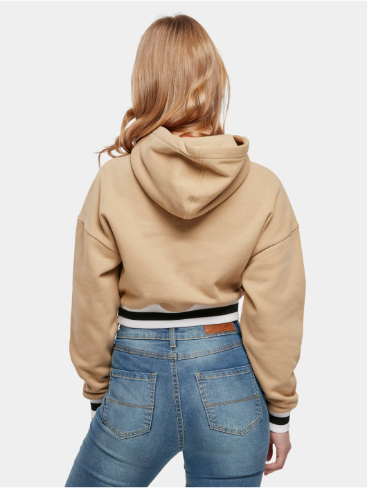Urban Classics Hoody Ladies Short beige