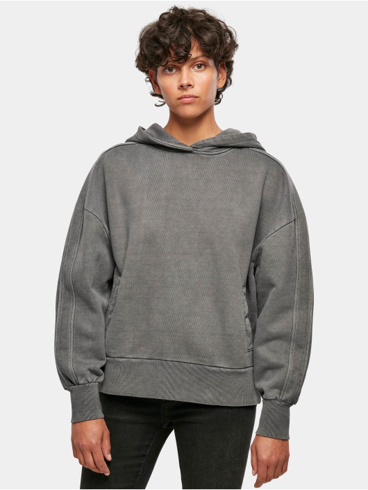 Urban Classics Hoody Ladies Heavy Terry Garment Dye grijs