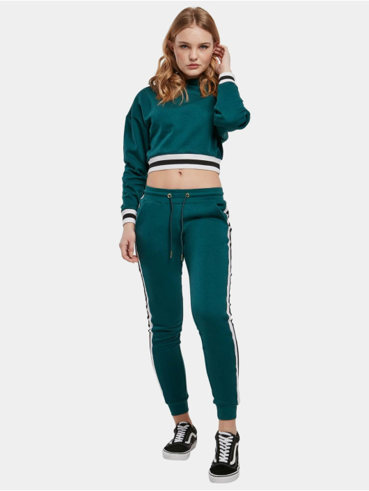 Urban Classics Hoody Ladies Short College groen