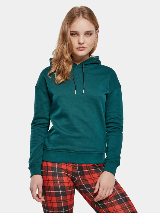 Urban Classics Damen Hoody Ladies in grün