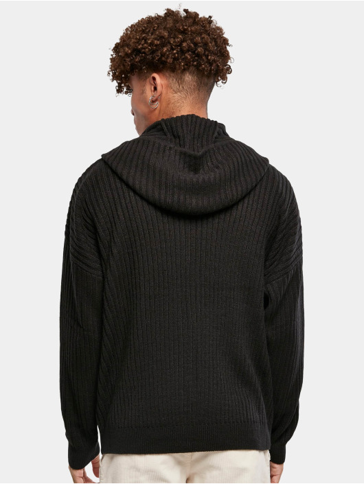 Urban Classics Hoody Knitted Zip zwart