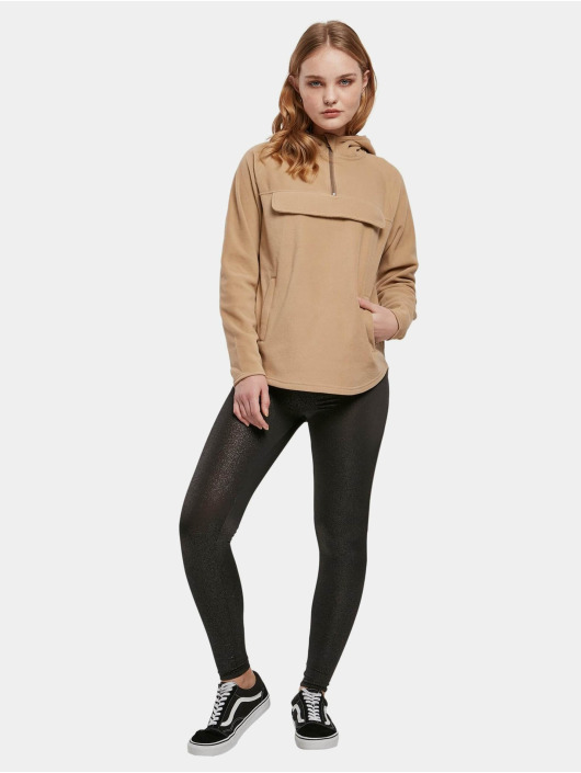 Urban Classics Hupparit Ladies Polar Fleece Pull Over beige