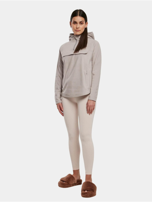 Urban Classics Hupparit Ladies Polar Fleece Pull Over harmaa