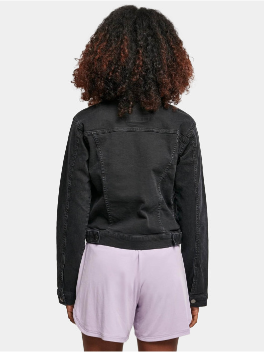 Urban Classics Jeansjackor Ladies Organic Denim svart
