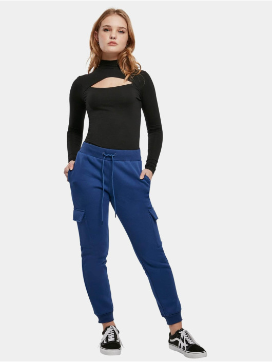 Urban Classics joggingbroek Ladies blauw