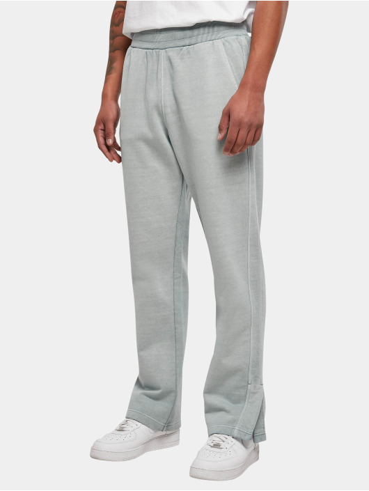 Urban Classics joggingbroek Heavy Terry Garment Dye Slit blauw