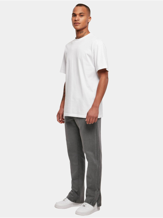Urban Classics joggingbroek Heavy Terry Garment Dye Slit zwart