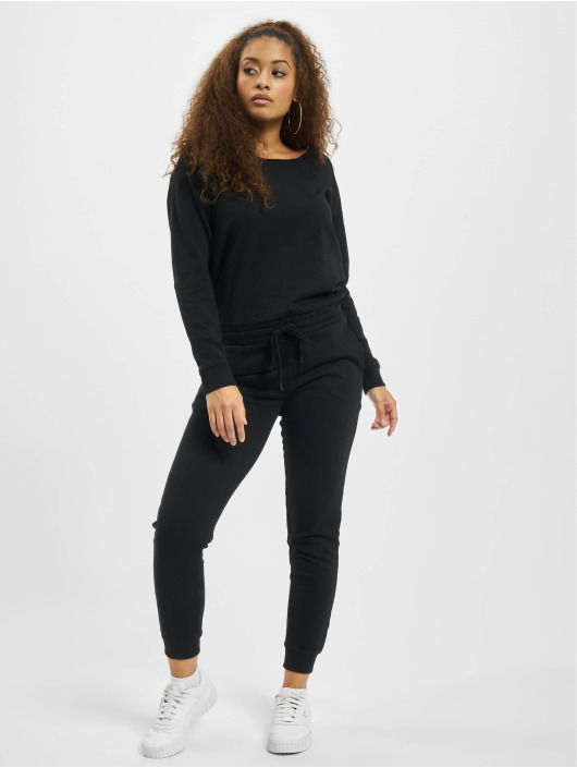 Urban Classics Jumpsuits Longsleeve Terry svart