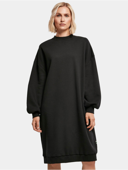 Urban Classics jurk Ladies Organic Oversized Midi zwart